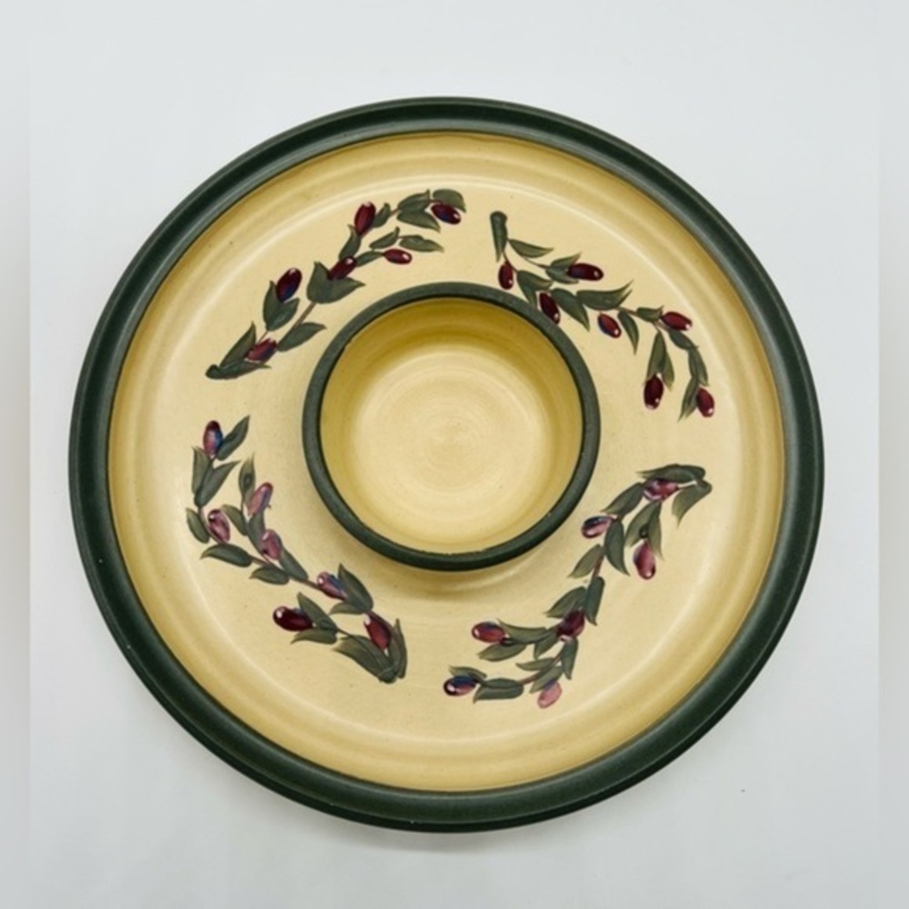 Christmas Olde Cape Cod Stoneware Vintage large 12” serving dish
